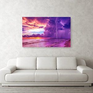 Metal Wall Art - Lightning Photo - Original Photography by Christy Mandeville